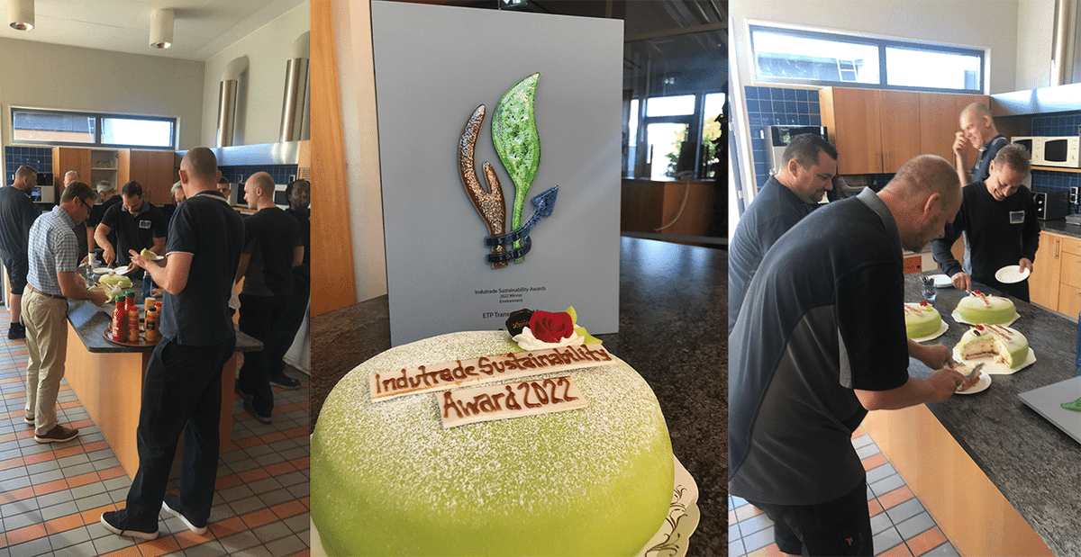 ETPTransmission's tweet photo. Today we celebrate with Swedish princess cake that ETP Transmission has won the Indutrade Sustainability Award - For the Environment sustainability work we conduct!Many thanks to #Indutrade and their recognition and a whole lot of thanks to all dedicated co-workers of ETP! https://t.co/eIP9uoNjvX