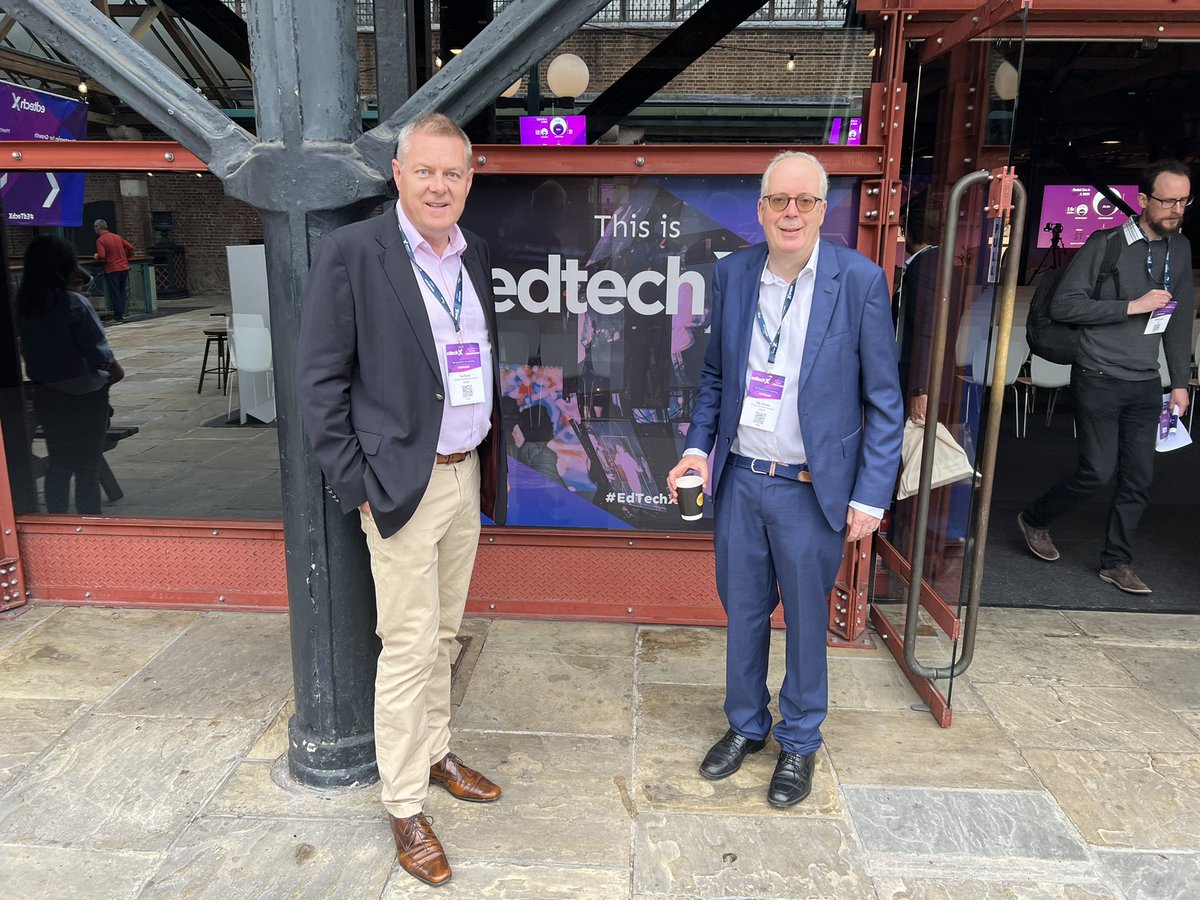 paulroche's tweet photo. Getting ready for a great day at EdTechX with my colleague @johnkleeman https://t.co/hSNrGywrfK