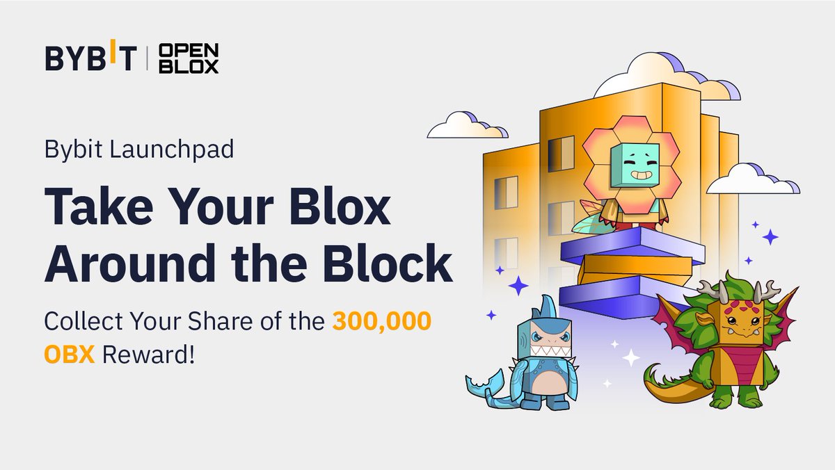 Bybit_Official's tweet photo. 🌻 Take Your Blox Around the Block to Win 300,000 $OBX!

👏 Introduce your Blox to your friends — it's time to accompany your #Blox from the magical #OpenBlox world and take a cruise around the block!

👉 Join now: https://t.co/xfGZHyVBDS

📆 Enter by June 29, 10AM UTC https://t.co/k4Rloip4jh