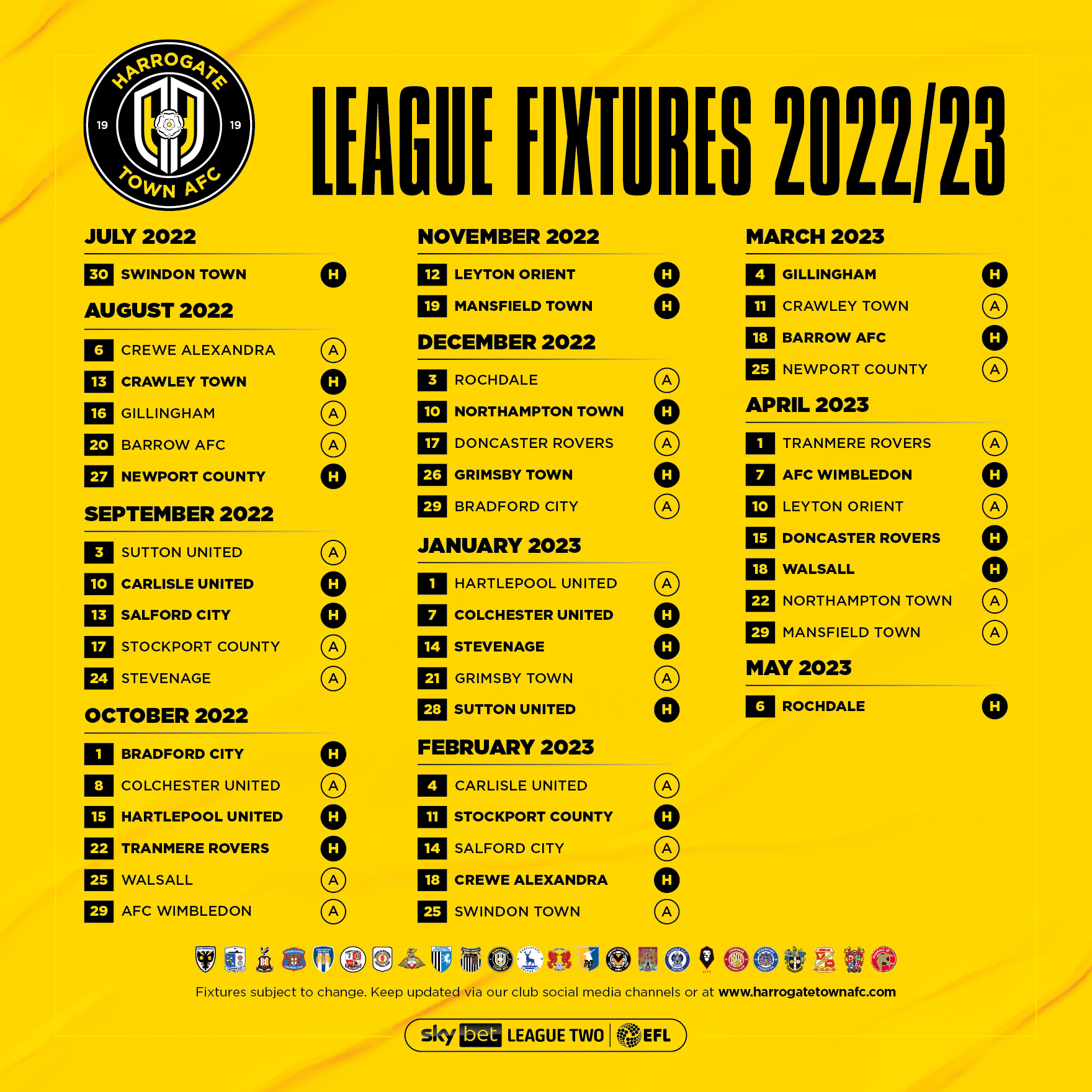 Harrogate Town AFC on Twitter