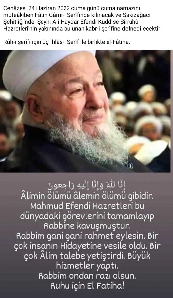 NurcanTaar3's tweet photo. Allah rahmet eylesin mekanı cennet olsu🤲n https://t.co/7k9XyFtzbg
