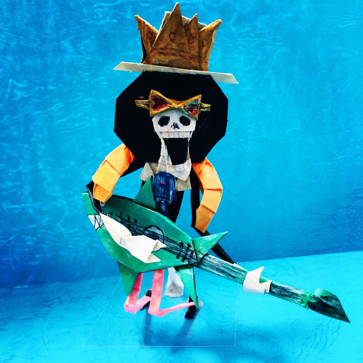 paint1995's tweet photo. 【BROOK】by Yusuke Ito
#origami #paperart #papercraft #figure #supercomplex #supercomplexorigami #nigaoe #character #onepiece #onepieceanime #onepiecefans #brook #orifigure #handmade https://t.co/FGiNL6jz3Z