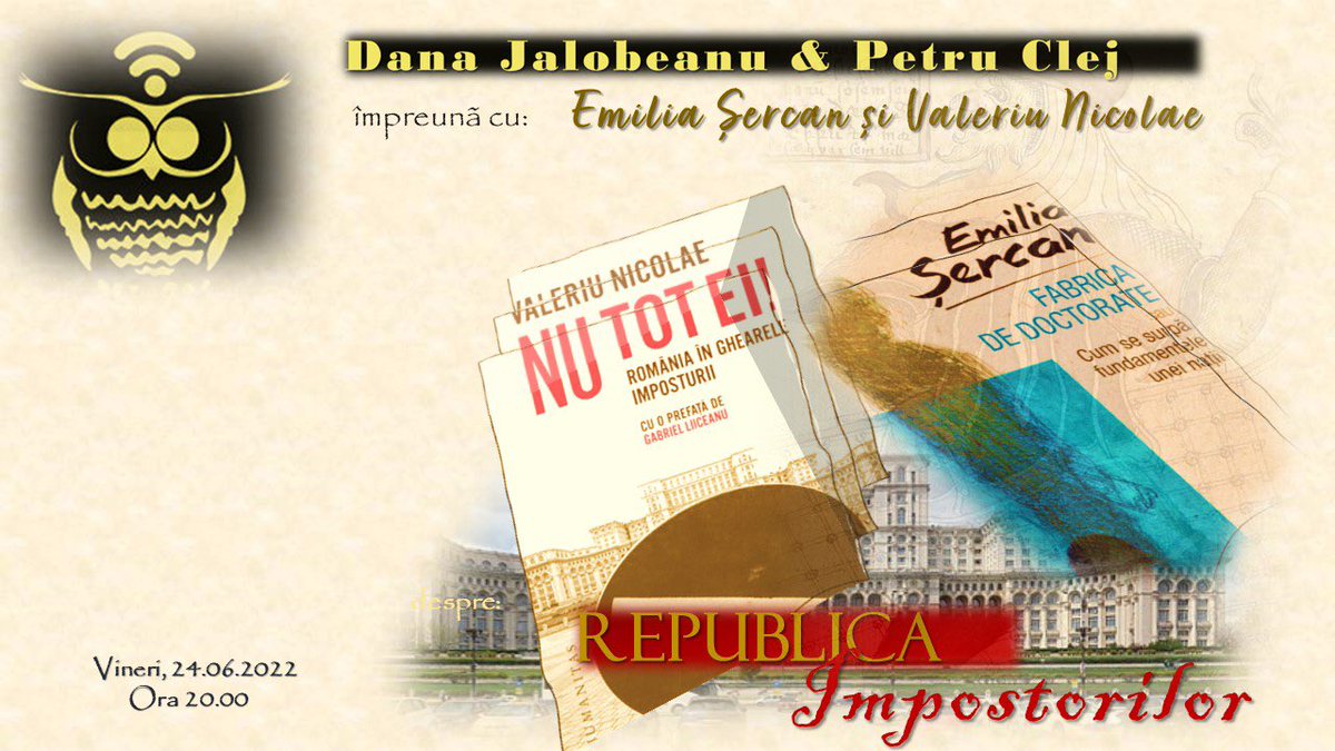 CafeneauaD's tweet photo. La fel ca Aristotel, ne întrebăm dacă e posibilă o “republică” a impostorilor? Una în care pentru a deține puterea, impostura e o condiție necesară? Vom discuta cu ethos și pathos alături de invitații noștrii, Vineri 24 iunie, ora 20.00 @CafeneauaD. Voi ce credeți? https://t.co/pXE3NKjsCj