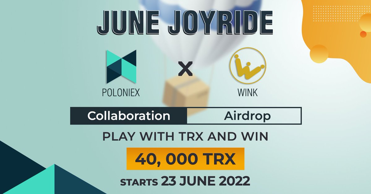 WINkorg777's tweet photo. #WINksters, the June Community #WINkEvent is here! Find out how you can earn Airdrops from this collaborative event with @Poloniex! 

Event Rules: https://t.co/V9RrZwSsQB https://t.co/IWwhWclhOQ