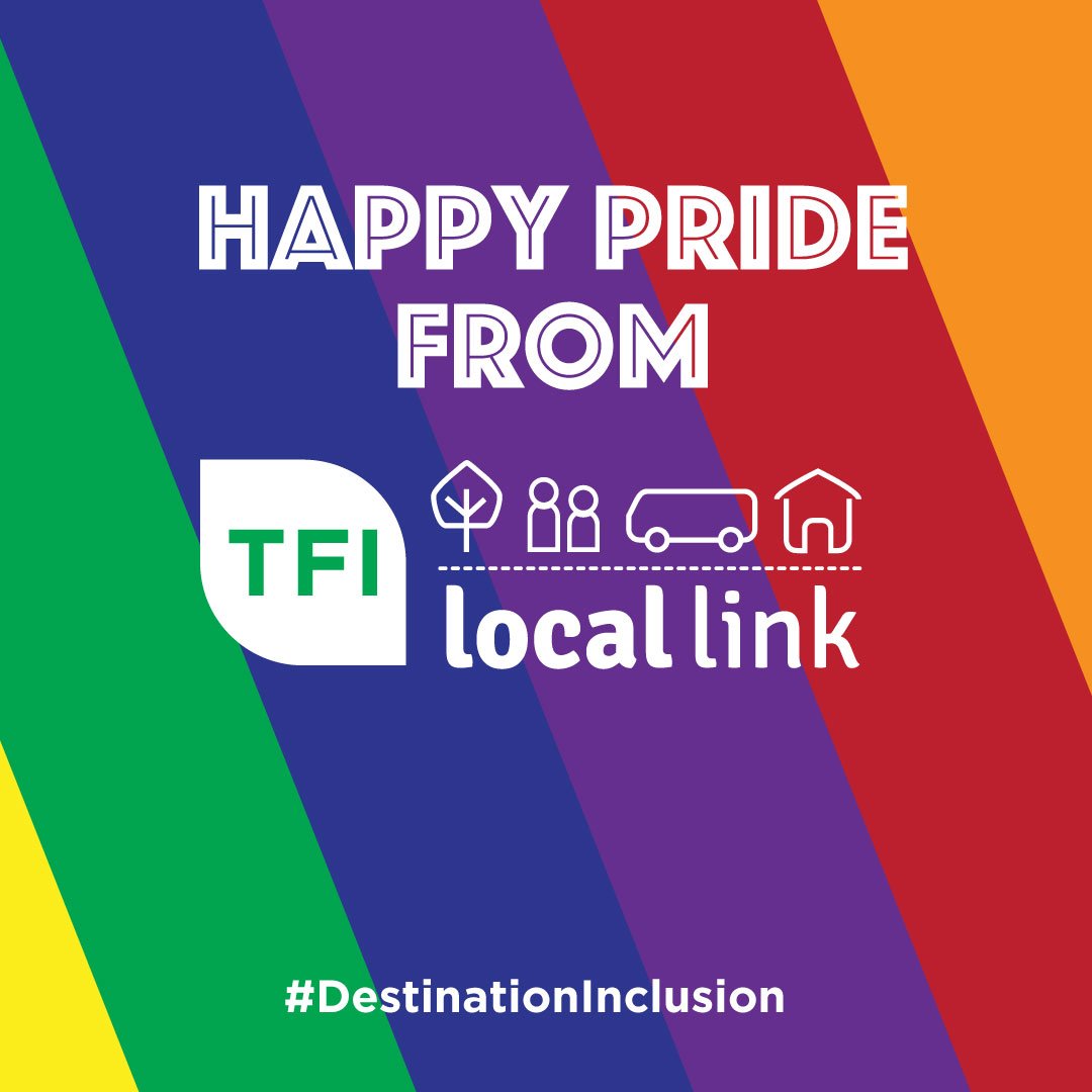 LocalLink_Mayo's tweet photo. "No matter where you've been, or where you're coming from... this is one journey you should never have to take alone."
@TFIUpdates wishes our staff and passengers a Happy
#PrideMonth!
#DestinationInclusion
#TFIIreland https://t.co/NnRiwcGeOE