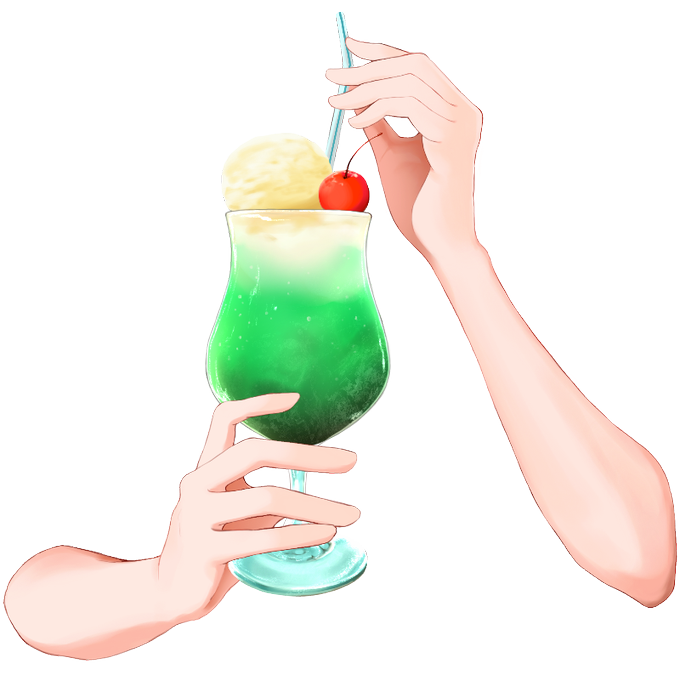 メロンクリームソーダのtwitterイラスト検索結果