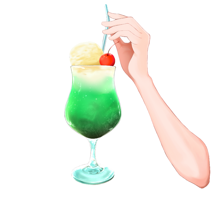 メロンクリームソーダのtwitterイラスト検索結果