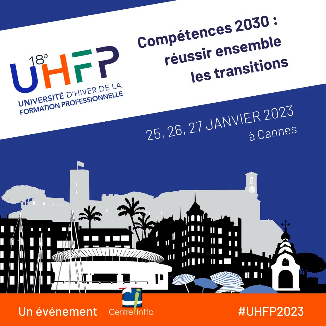 #UHFP2023 Compétences 2030 : réussir ensemble les transitions !

C’est LE grand thème de cette 18e édition. Les métiers et leurs environnements, les organisations, les besoins se transformeront, parfois radicalement.

Vous êtes intéressé ? =&gt; buff.ly/3n5RwbJ

#Formpro