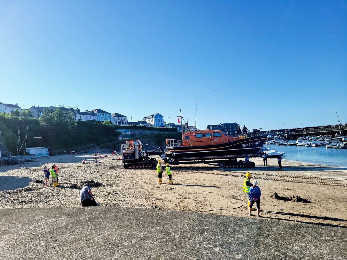 Warburton9767's tweet photo. Tuesday was 5 years since 2017's bad news but thanks to your support @New_Quay_RNLI welcomed a #Shannon to #New_Quay for trials. And she fits quite neatly in the boathouse.

Thank you to everyone in the community and @RNLI who helped make it happen. Diolch yn fawr iawn i chi gyd. https://t.co/jGFIKJcfaa