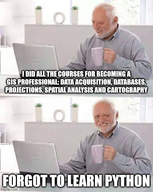 SirJanosFroglez's tweet photo. #mappymeme competition by @gischops
and @pokateo_
#python #geomatikk #GIS https://t.co/ZAB9wowuTb