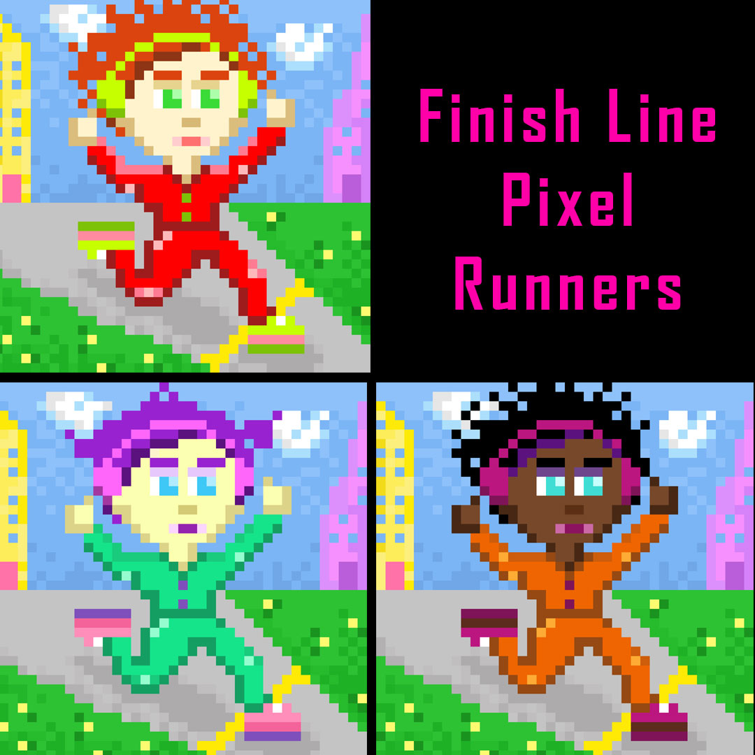 TrueBlue7570's tweet photo. New NFT Collection on #opensea @opensea Hand drawn #pixelart

https://t.co/aNBYJ7kxXF

Finish Line Pixel Runners - are a group of fun, colorful pixel art characters. They've run the race and have crossed the finish line.

#nft #nftart #nftartist #nftcollectibles #nftpixelart https://t.co/rLnuyCAIBM