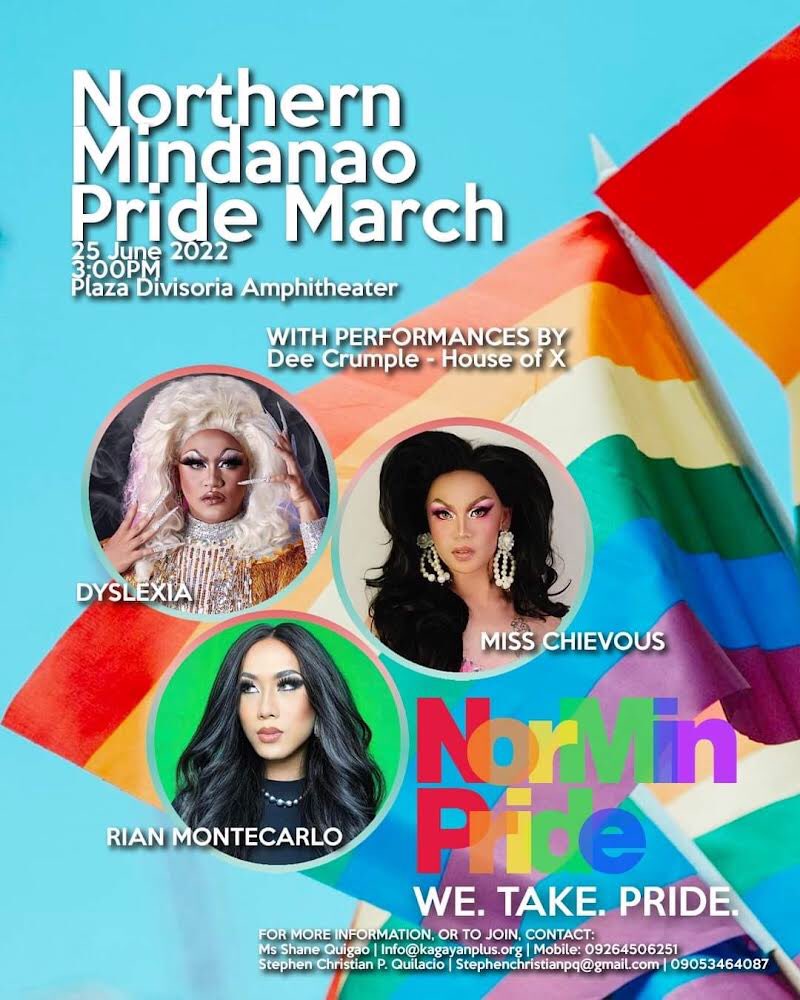 _c_h_i_n_i_t_o_'s tweet photo. The performers for NorMin Pride #WeTakePride🏳️🌈
Pride March will start at 3pm from Rodelsa Circle to Divisoria Amphitheater.
Let’s celebrate inclusivity and diversity! Let’s celebrate pride!
#pridemonth2022 #NorMinPRIDE https://t.co/GfRupgsjt4