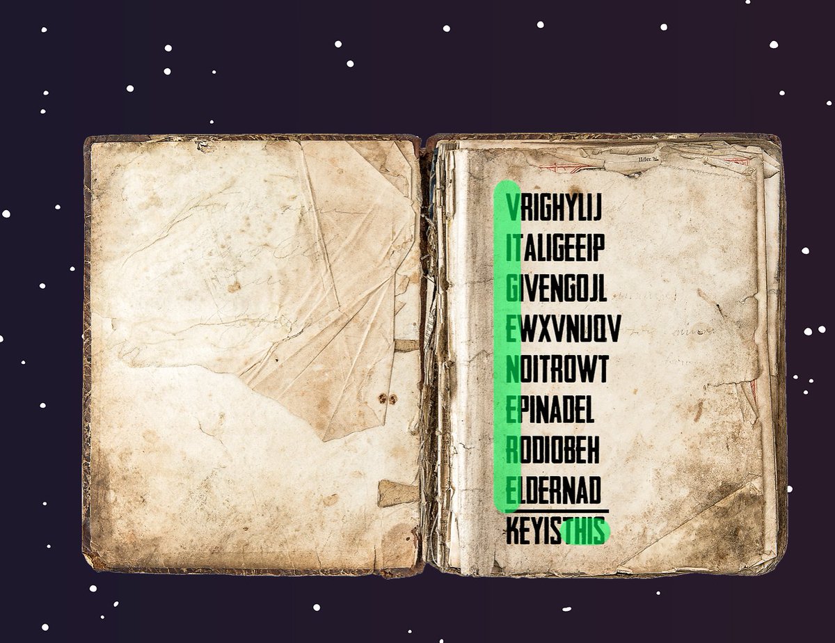 cryptidfile's tweet photo. Step 7 - Use "labrat" to enter this section. If you look at this, you will see a scramble of letters. Go down with the first letters of each line &amp; you will get "VIGENERE" and at the bottom the sentence "KEY IS THIS". https://t.co/mu6vR8ELJV