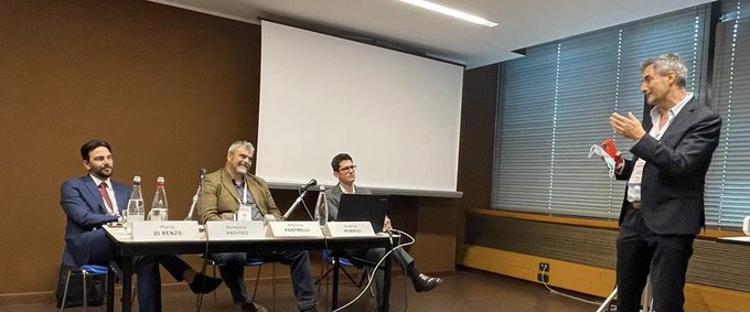 day 4 - <a href="/domenicoraguseo/">Domenico Raguseo</a> apre la tavola rotonda di <a href="/ITASEC_Conf/">ITASEC</a>
Here we go!
<a href="/antopontrelli/">Antonio Pontrelli</a> @Exprivia_Italy <a href="/mario_direnzo/">Mario Direnzo</a> <a href="/macnilsrl/">Macnil GT Alarm</a> <a href="/cy4gate_cyber/">CY4GATE</a> 
#ITASEC22 #ITASEC <a href="/CyberSecNatLab/">Cybersecurity National Lab</a>