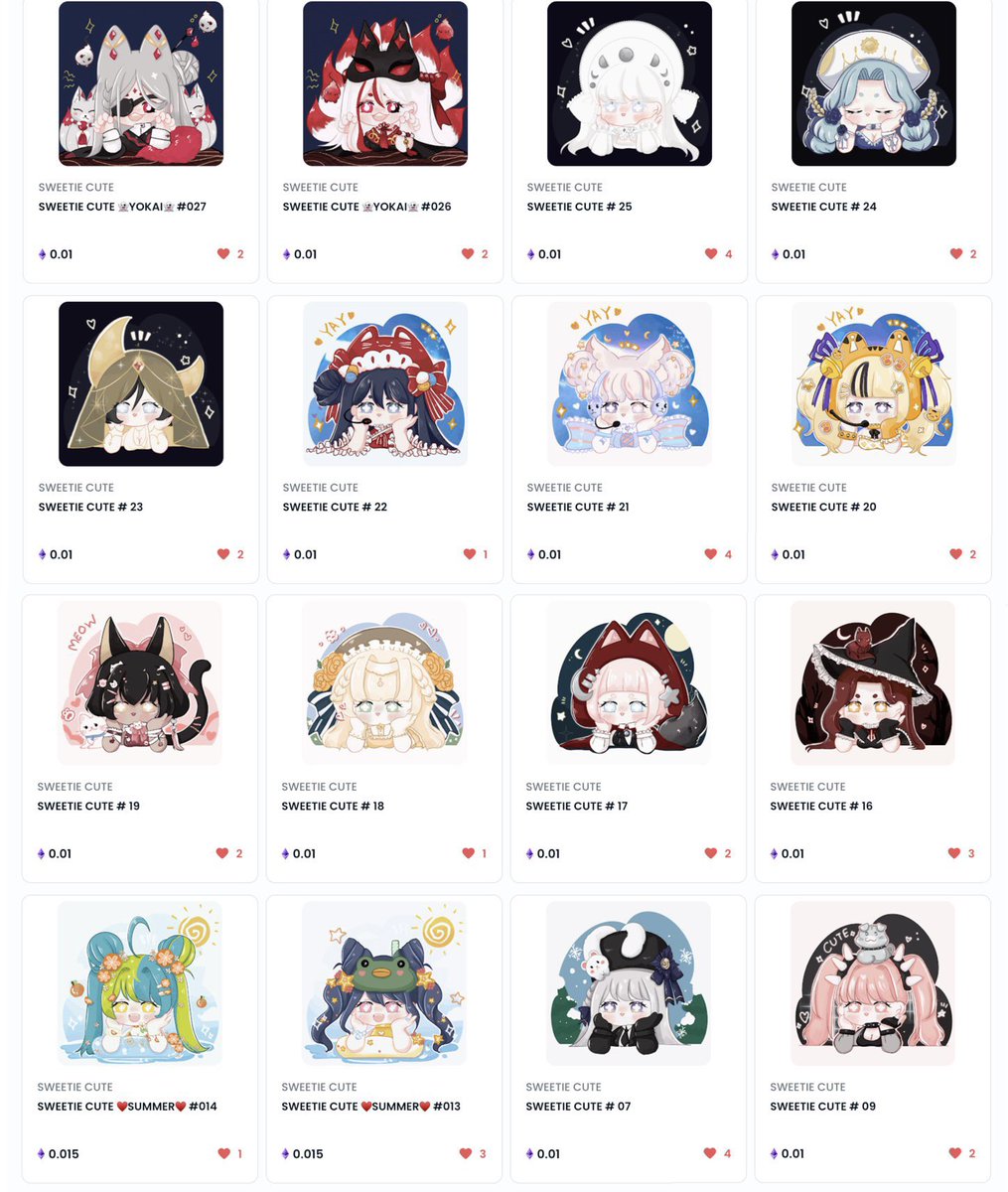✨✨SWEETIE CUTE✨✨
👻 ~~~ HIHI ~~~👻 

👻Start 0.01 ETH [ polygon]👻

🦊 link : opensea.io/collection/swe…
#nft #nftart #NFTCollection #nftcollectors #opensea #OpenSeaPolygon #Polygon #NFTdrops