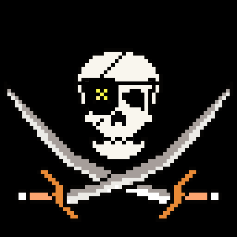 This is a recreation of the Jolly Roger pirate flag used by Johnny Depp (Jack Sparrow) on the Black Pearl in the movie Pirates of the Caribbean🏴‍☠️
follow⏩like❤retweet🔃
Skulls Flag Crew #1405 not minted yet
#NFT #NFTCommunity #NFTs #NFTProjects  #NFTCollector #NFTGiveaway
