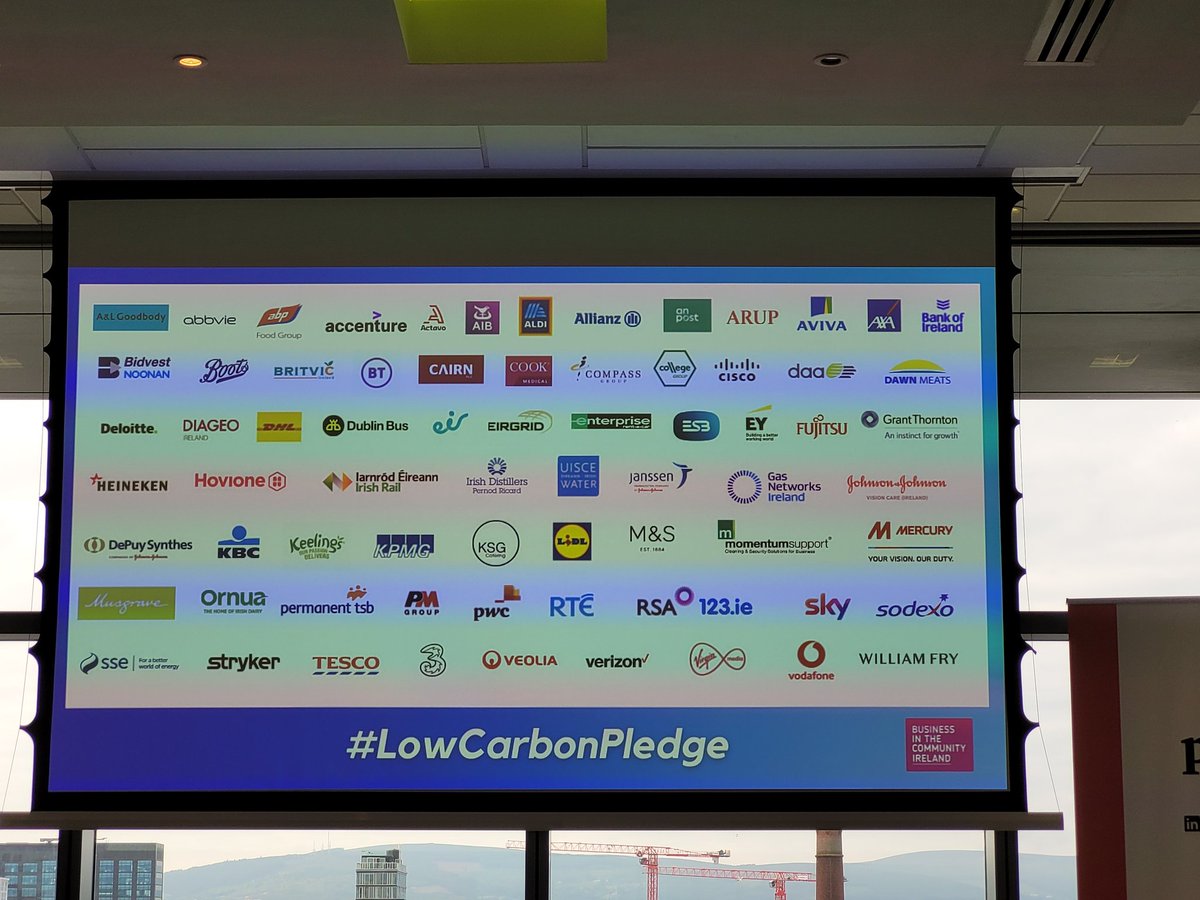 dervalob's tweet photo. Great to be back at an in-person event with real life 3D people... &amp; heartening to be in a room full of sustainability professionals discussing how to work together to help Ireland to address #climatechange through the #LowCarbonPledge. Thanks @BITCIreland &amp; @PwCIreland https://t.co/DXxom2BOdq