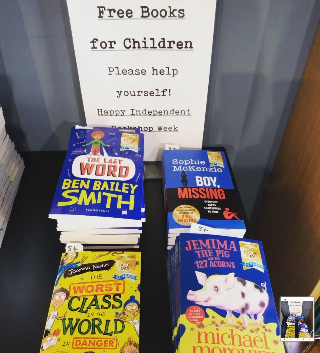 Firebirdchrncls's tweet photo. What a brilliant offer, #free books for children, if you are in #Settle #NorthYorkshire @BooksLimestone https://t.co/e2Hosxx2yg