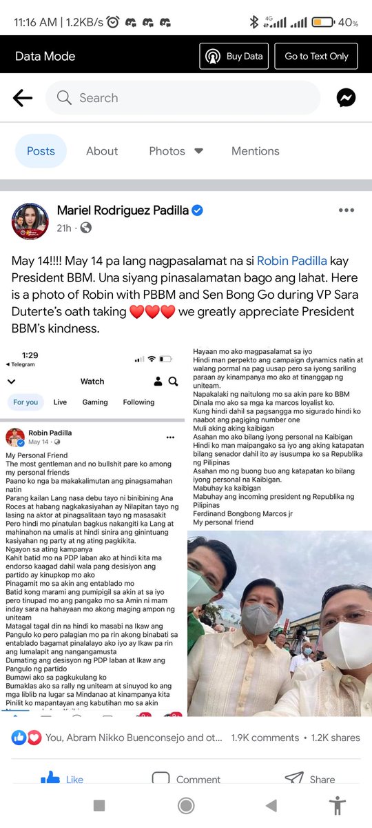 Rated_JBR's tweet photo. Yep. Nagsasabi ng totoo si Mariel.

Let that bad issue against Robin be put to rest. https://t.co/MJs2PX6EvY