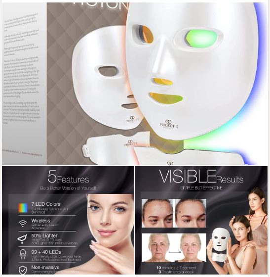 Project E Beauty LED Light Therapy Face &amp; Neck Mask | Wireless Photon Skin Rejuvenation Red Blue Green Therapy 7 Color Treatment Anti Aging Acne Spot Removal...
More info: amzn.to/39SEAmi
#facemasks #neckmask #ledmask #skincare #beauty #skincaremask #lighttherapymask