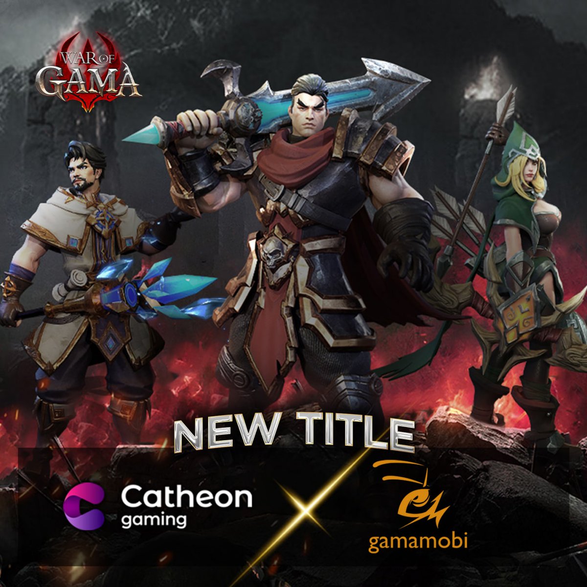 WarofGAMA's tweet photo. Breaking News
War of GAMA is officially partnering up with @CatheonGaming
  
Catheon has blockchain project releases SolChicks and Seoul Stars under its belt - a natural partner for Gamamobi and WOG.

Join our community👇📲
https://t.co/DEDEbqF1lA
#WarofGAMA #WOG #RPG
#Mobile https://t.co/1MFEjiCKpP