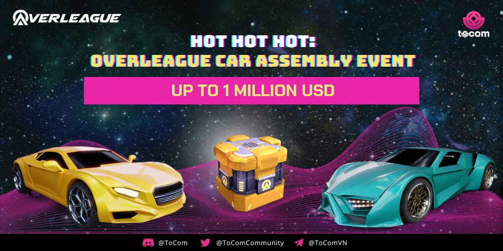 ToComCommunity's tweet photo. 🔥 What's so exciting about #Overleague's car
> up to a million #dollars?
#Car four distinct parts: front, rear, wheels, engine
#Rewards via #smartcontract vehicle's rarity.
#Trade cars on game's market
SPECIAL: get #NFTGiveaway which is built on #Ethereum
#tocom #metaverse https://t.co/qTToMtYj5W