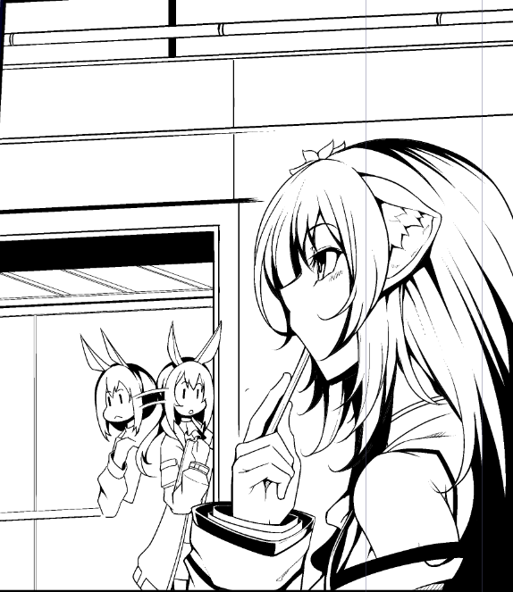 フォリニックの横顔…資料見ながら描いたけど…
特徴捉えるのむずいな・・・ 