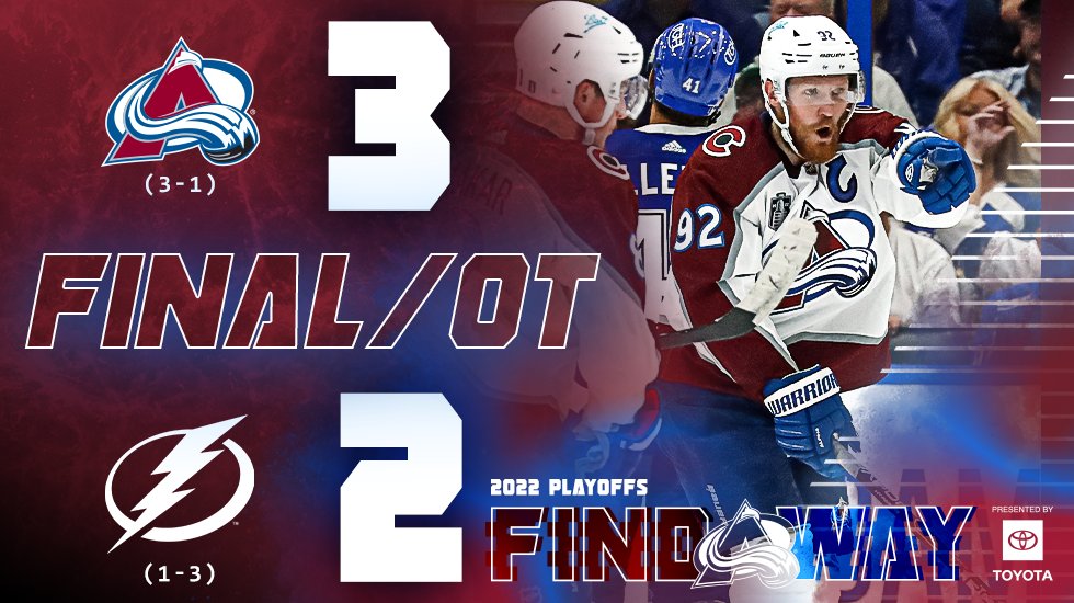 Let's take this home!

#FindAWay #GoAvsGo