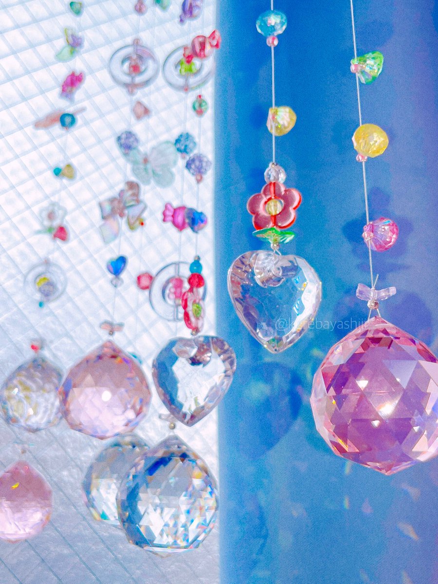 サンキャッチャー♡ハンドメイド「Swarovski✧︎バイオレット♡」 サン