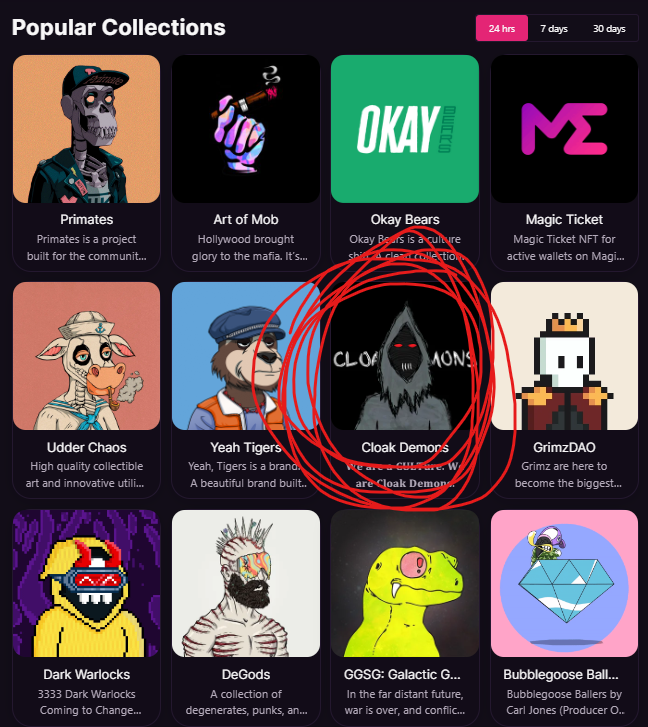 v1rtualn0mad's tweet photo. The run is just beginning... Beating out the #GrimzDAO to snatch the 7th spot and climbing
I see all the #PrimatesNFT gang in here so its going to be another winner! If you #sleepin you're #losin
#CloakDemons #DownToHell #ForTheCulture #LFG https://t.co/KSzNdSH3cc