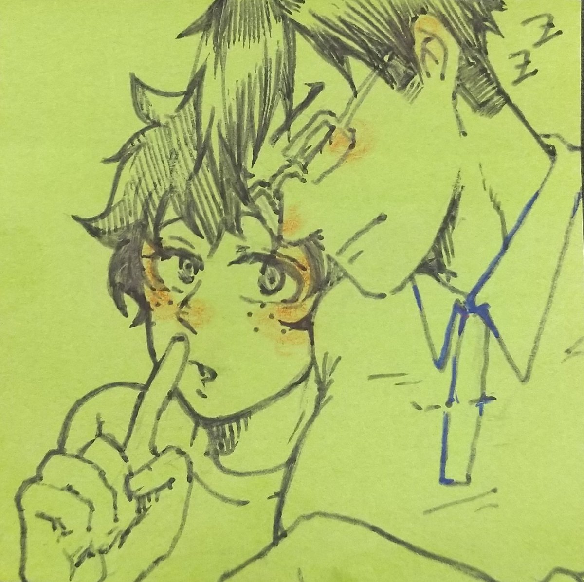 sheep_tsukiyama's tweet photo. 付箋落描き/👓️🥦

((恋人が寝てるので、
お静かにお願いします)) https://t.co/exhINXnWuE