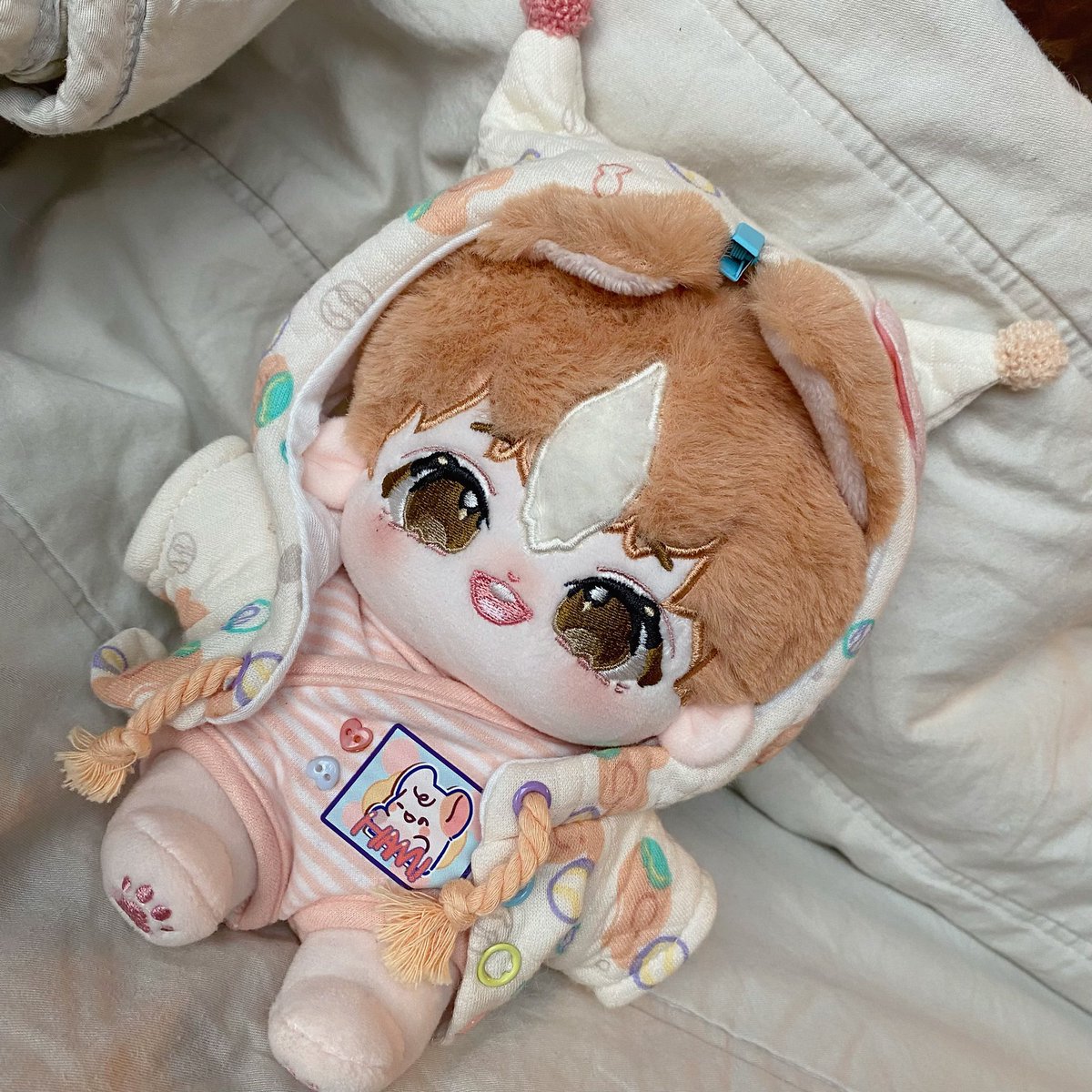 NineNine0211's tweet photo. 一起睡覺吧（拍拍床）😪

#棉花娃娃 #TWdoll #Taiwandoll #20cmdoll #20cm인형 #대만솜 #솜인형 https://t.co/b5FlorieaW