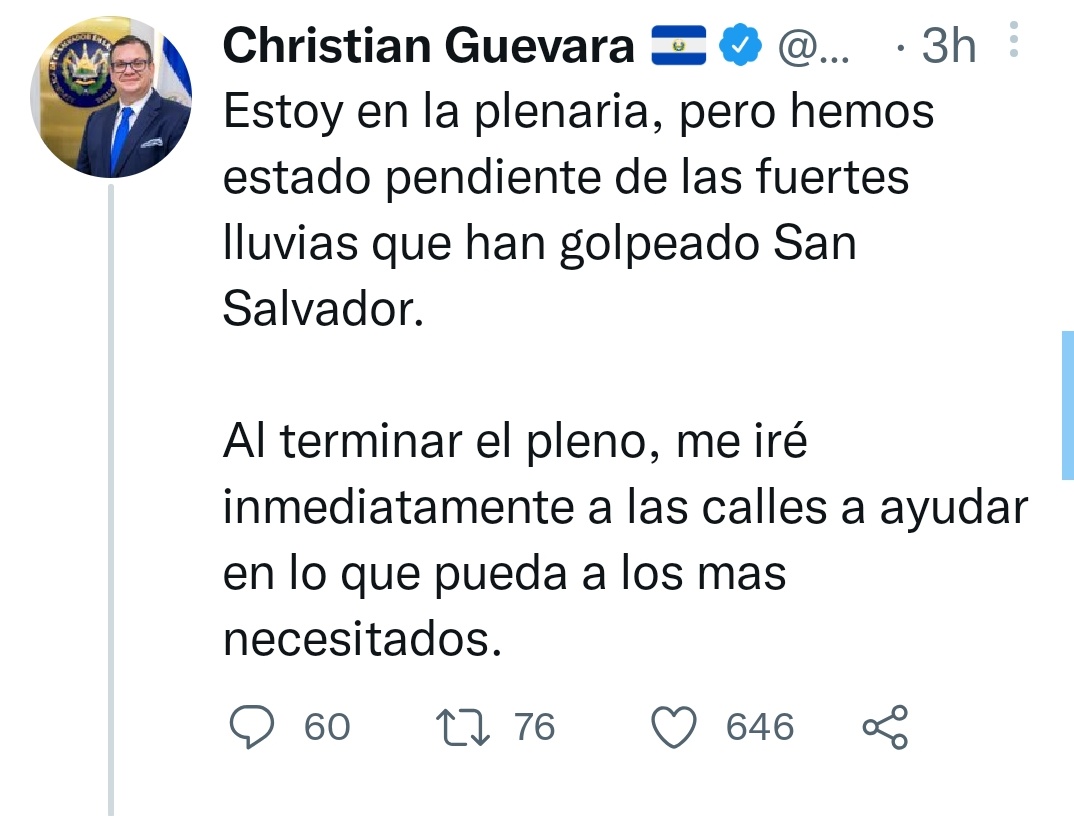 deyluna3's tweet photo. @ChrisGuevaraG Que no dijo que al salir iría a las calles a ayudar https://t.co/mo8mlWQGKw