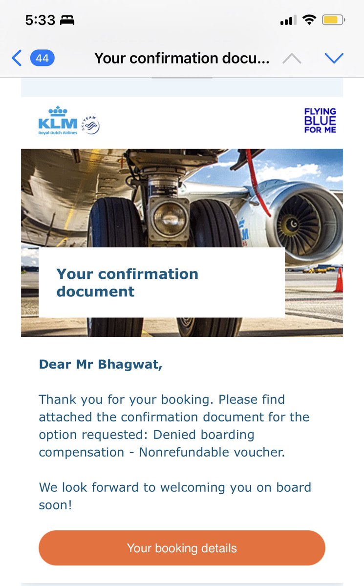 sammy2066's tweet photo. @KLM - what the fuck is wrong with you? As if it wasn’t enough to arbitrarily cancel my entire last booking - and now you pull this shit? https://t.co/3BEVuoa739