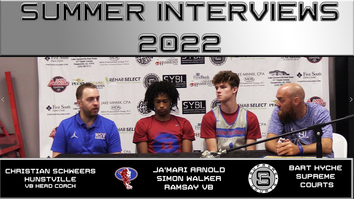 Supreme Courts (@scourtsgville) on Twitter photo Huntsville Varsity Boys Interview!
<a href="/HHSPantherHoops/">Huntsville Basketball</a> <a href="/CoachSchweers/">Christian Schweers</a> <a href="/jamariarnold2/">jamari.arnold</a> <a href="/Simonwwalker25/">Simon Walker</a>
youtu.be/ouhH4QizY8M Huntsville Varsity Boys Interview!
<a href="/HHSPantherHoops/">Huntsville Basketball</a> <a href="/CoachSchweers/">Christian Schweers</a> <a href="/jamariarnold2/">jamari.arnold</a> <a href="/Simonwwalker25/">Simon Walker</a>
youtu.be/ouhH4QizY8M