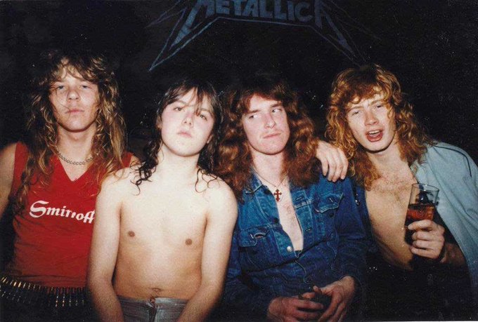 crockpics's tweet photo. Metallica, 1983 https://t.co/0c5gWdubMo
