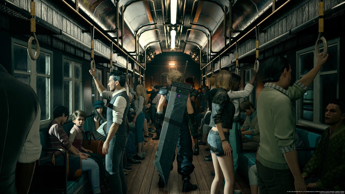 RossGoesGaming's tweet photo. Cloud is the LEAST incognito mercenary. #FINALFANTASYVIIREMAKE https://t.co/RRlxrneOeq