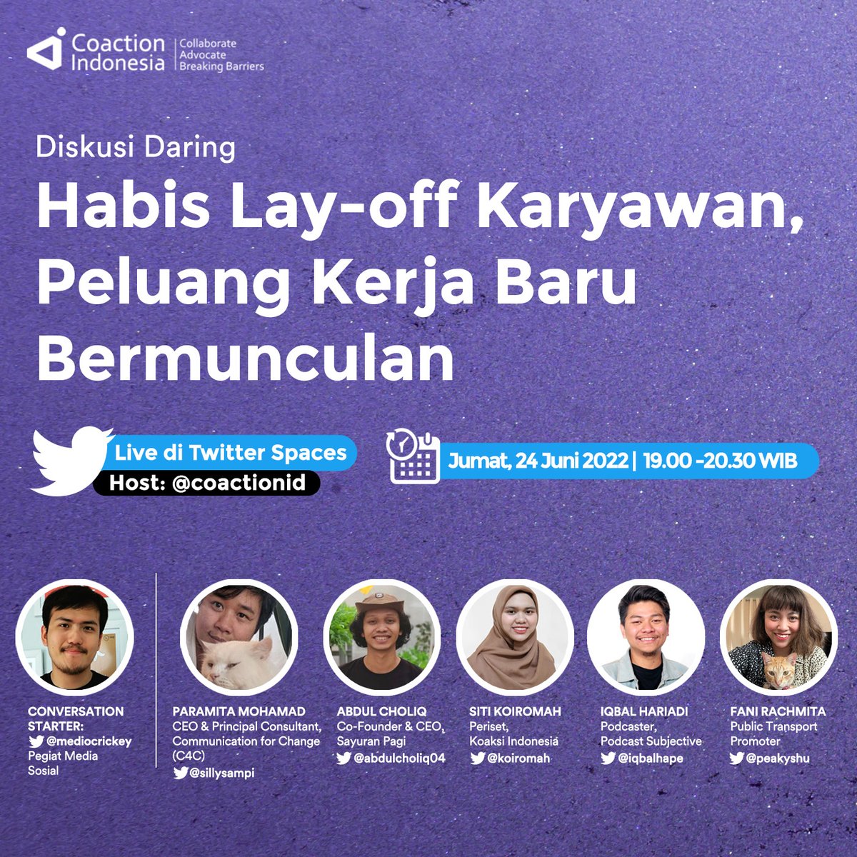 Memperbanyak green jobs juga mampu mengakselerasi ekonomi rendah karbon dan berkelanjutan, yang mendukung agenda netral karbon pada 2060.

Ikuti diskusi dari berbagai sudut pandang ttg fenomena layoff dan potensi lapangan kerja baru ini! BESOK MALAM DI TWITTER SPACES <a href="/coactionid/">Coaction Indonesia</a>!