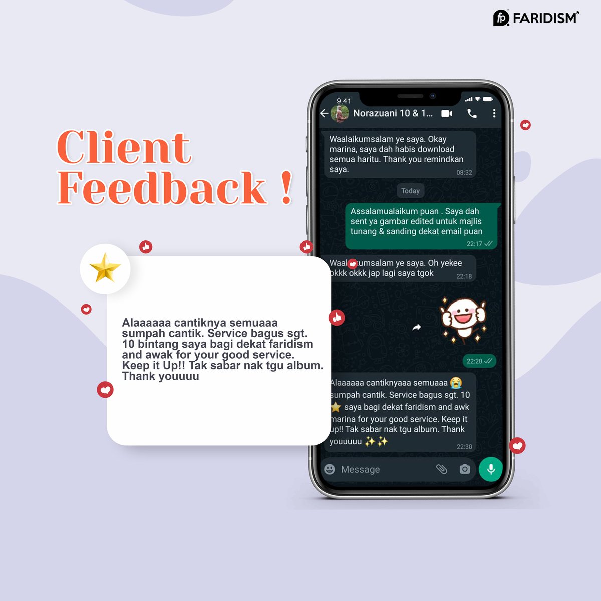 faridismpro's tweet photo. Alhamdulillah thankyou for supporting us😘🎇 makin semangat team FARIDISM nak jalankan tugas walaupun dalam pandemik sekalipun💪 

We as Your Moment Expert will try our best to capture your beautiful moment to keep for rest of your life❤️

Nak booking? 
https://t.co/MBTtpeZK3n https://t.co/DedbUJvsJm