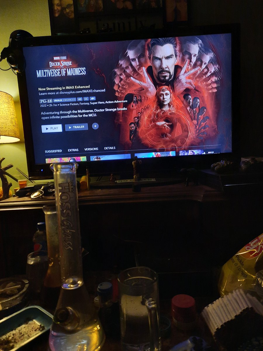 AlwaysMoorepod's tweet photo. We about to watch #DoctorStrange #MultiversOfMadness as well taking  a trip down the chocolate shroom path. Wish us luck! 

#ARFMP #Mmemberville #Podcasts #MovieNight #Shrooms https://t.co/pw6t93hJGR