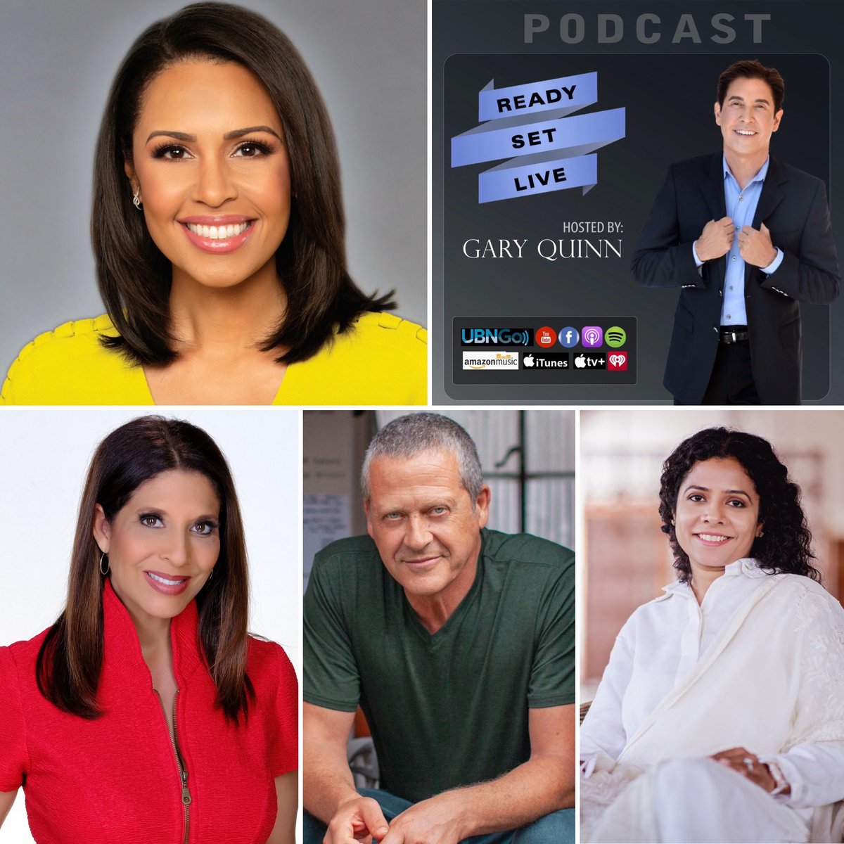 Upcoming guests on READY SET LIVE  Christine Devine 16x 
Time Emmy Award Winning Fox 11 L.A. Anchor, Adrienne Bankert Emmy Award Winning Journalist, Author @ Anchor Morning IN America, Sri Preethaji Transformational Leader, @ Alejandro Junger, MD, 3 xTime NY Bestselling Author.
