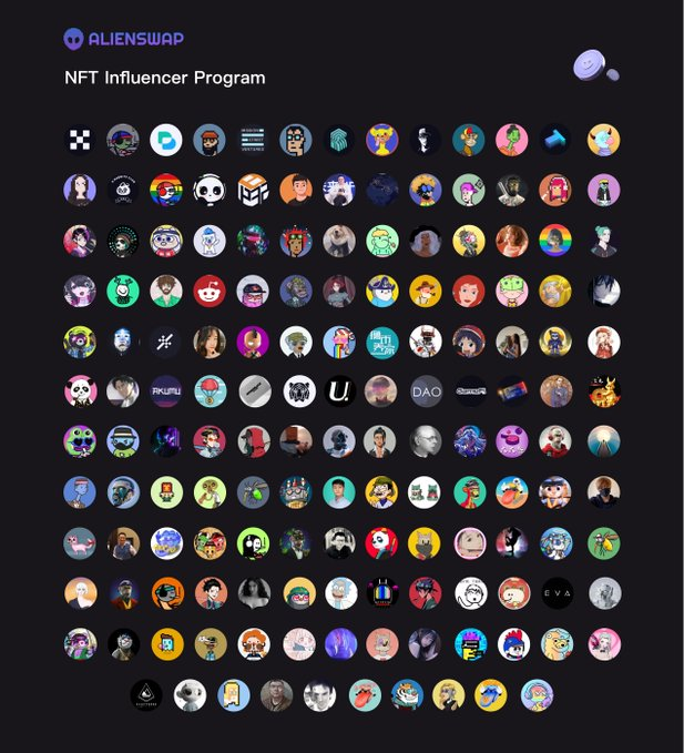It is a great pleasure to be selected for the NFT Influencer Program initiated by 
<a href="/AlienSwap_NFT/">AlienSwap👽NFT Marketplace</a>
, a community-based NFT marketplace strategically invested by <a href="/OKX_Ventures/">OKX Ventures</a>