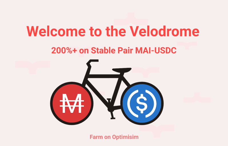 QiDaoProtocol's tweet photo. ๐ด New $MAI - $USDC pool live on @VelodromeFi ๐ด
๐ฅ Early APRs are on steroids ๐ ๐ช
๐ https://t.co/Ll9si6A1p4
๐ด Only on @optimismPBC
#livestrong #pumpitup #stablepool https://t.co/i3zR29NKsy