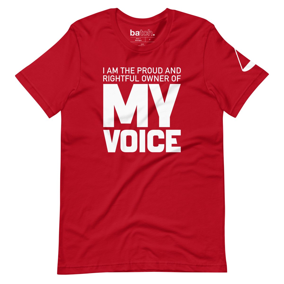 batch_202's tweet image. The #batch🖤❤️💛💚 "Owner of My Voice" Unisex T-Shirt. A perfect reminder of who has the power over one of your greatest instruments 🗣. 
•••
Please visit bammllc.net/shopbatch to see more colors &amp;amp; sizes 👀🤩🔥🔥🔥🔥🔥!!! #TheBAMMpire👊🏾 #Take37 #merch #ThrowbackThursday