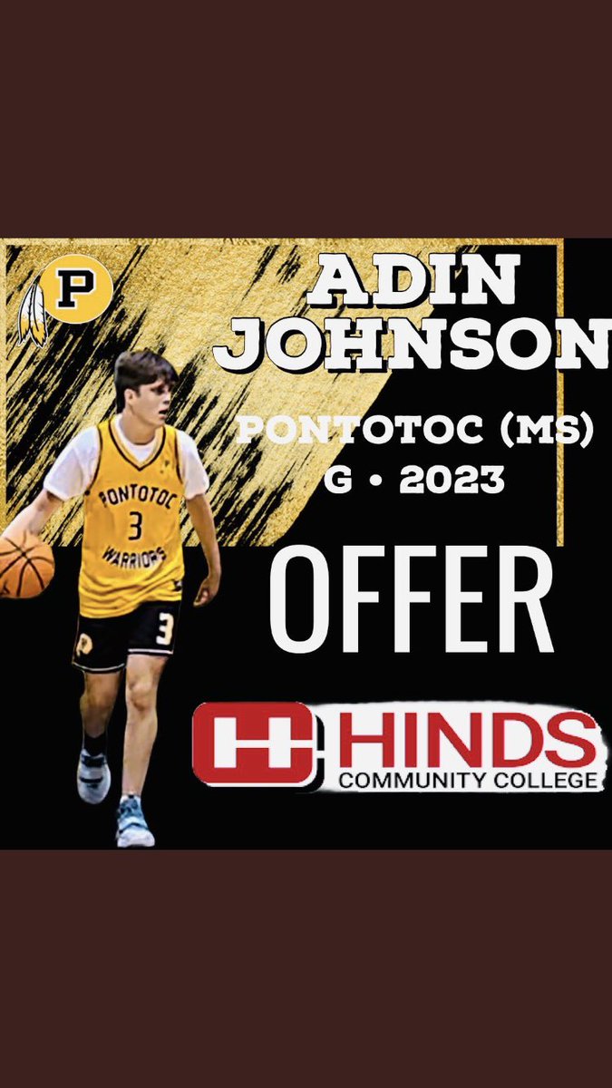 Adin Johnson (@adin_johnson4) on Twitter photo Very blessed to receive my first offer from <a href="/JonNevol/">Jon Nevol</a> <a href="/HindsCC_MBB/">Bulldog Basketball</a> !
Thankful for <a href="/RolleyTipler/">Rolley Tipler</a> for believing in me and helping me get better! Very blessed to receive my first offer from <a href="/JonNevol/">Jon Nevol</a> <a href="/HindsCC_MBB/">Bulldog Basketball</a> !
Thankful for <a href="/RolleyTipler/">Rolley Tipler</a> for believing in me and helping me get better!