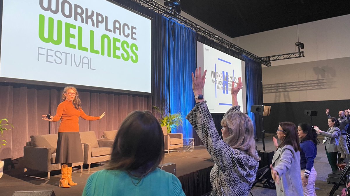 HASSELL_Studio's tweet image. What's the future of the hybrid workplace? Principal Domino Risch reveals the latest findings from our 2022 Workplace Futures survey at this week's Workplace Wellness Festival. Webinar coming soon.