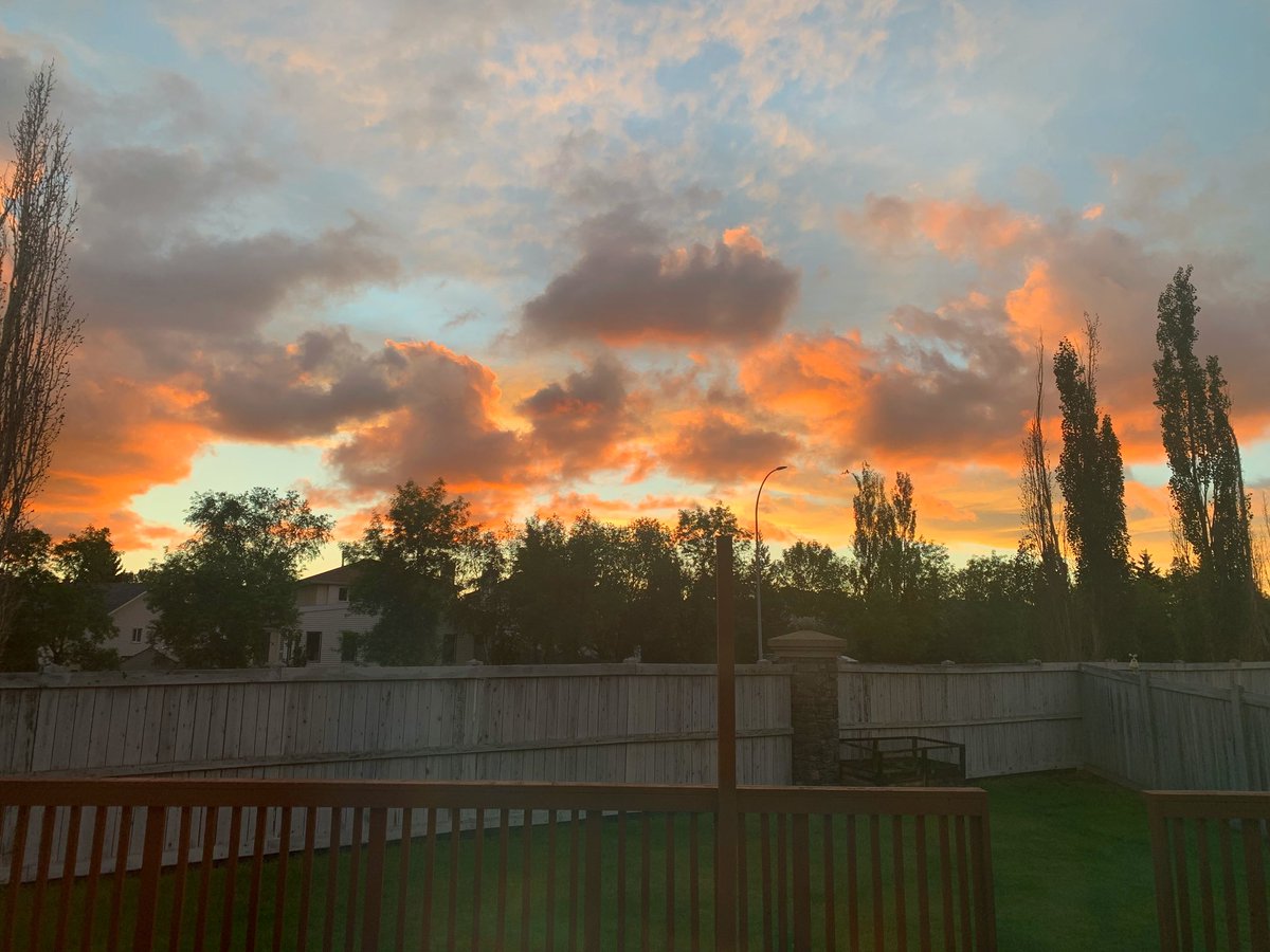 The sky was gorgeous tonight.