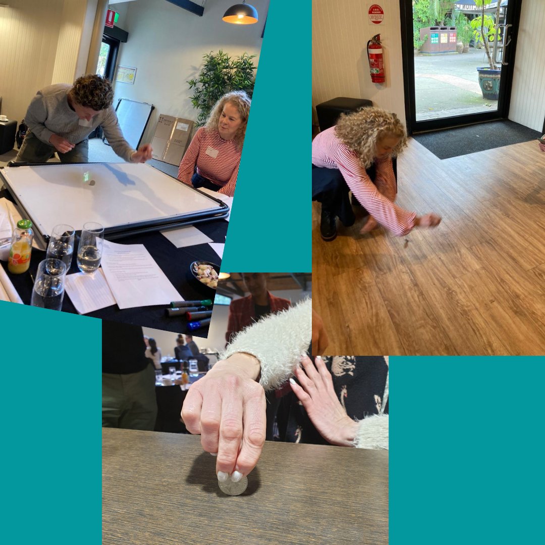 Testing, learning and trying out Plan Do Study Act cycles with the coin spin challenge today - so many ideas to test and great reflections from the Improvement Coach participants from across Victoria <a href="/TheIHI/">Institute for Healthcare Improvement (IHI)</a>  <a href="/SaferCareVic/">Safer Care Victoria</a> #qualityimprovement #healthcare