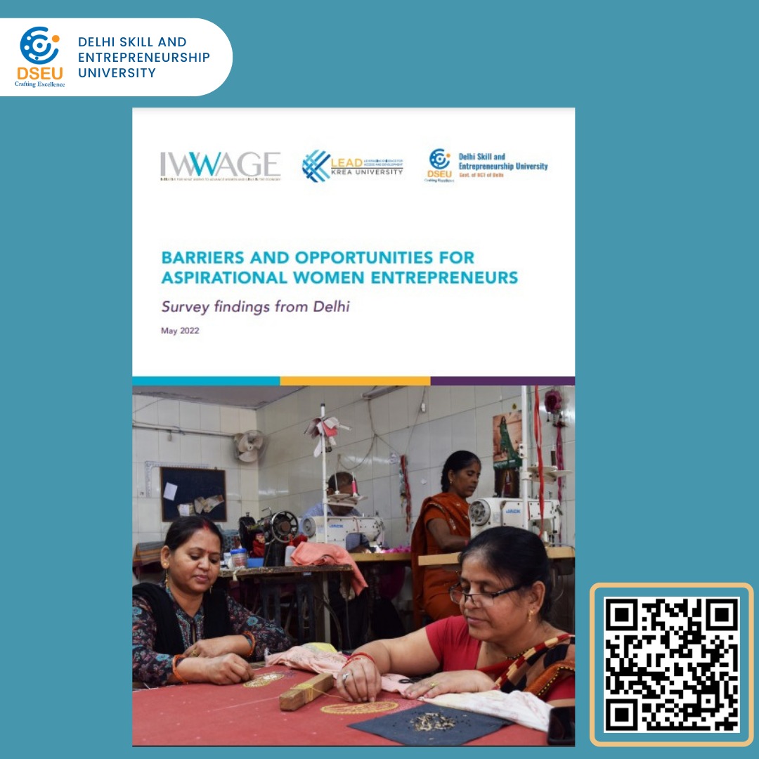 🆕Study by @iwwageifmr <a href="/dseu_official/">Delhi Skill and Entrepreneurship University</a> found that 77% women from catchment areas served by Anganwadi Hubs are interested in setting up enterprises, but 64% also highlighted that🚸care and domestic responsibilities are a constraint. bit.ly/3tTcaQ2