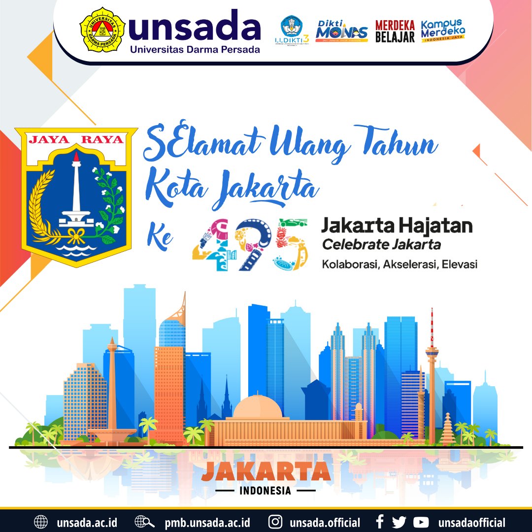 Selamat Ulang Tahun Kota Jakarta yang Ke 495
#JakartaHajatan495 #JakartaHajatan #jakartatimur